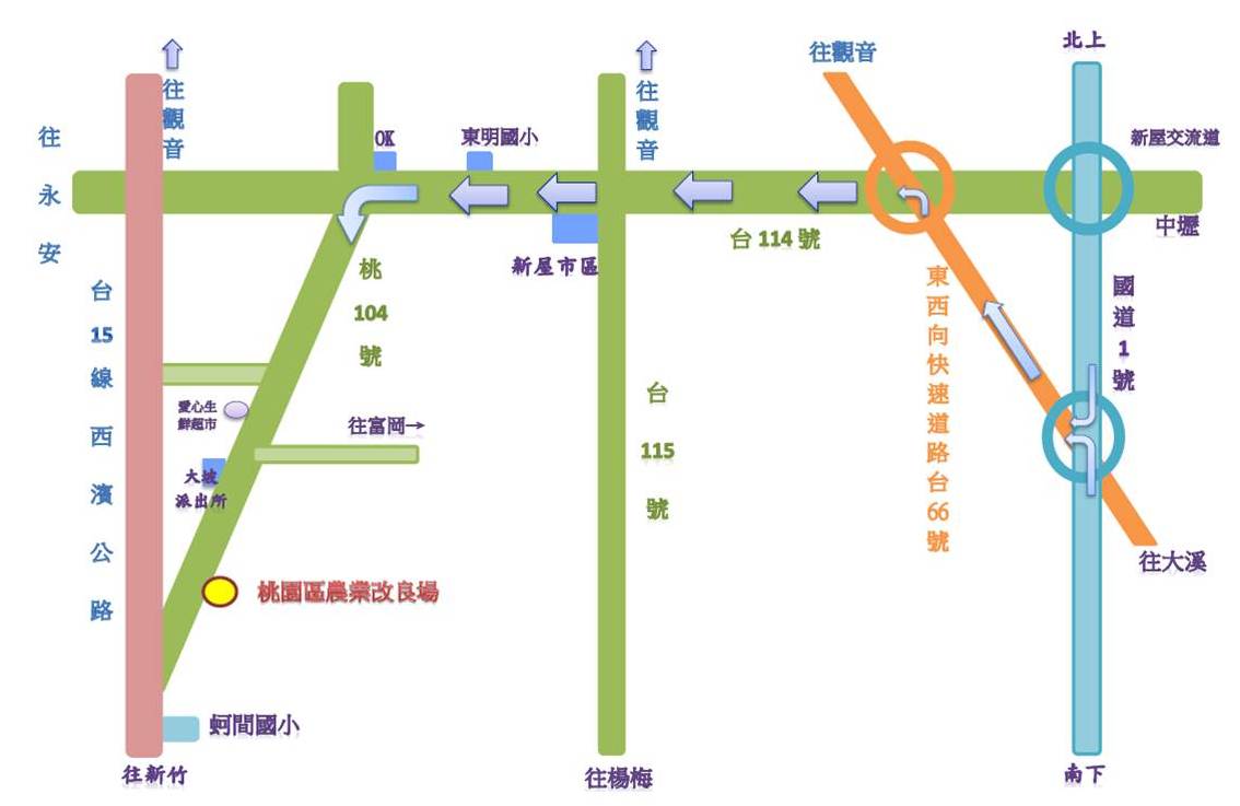 桃園區農業改良場交通資訊 