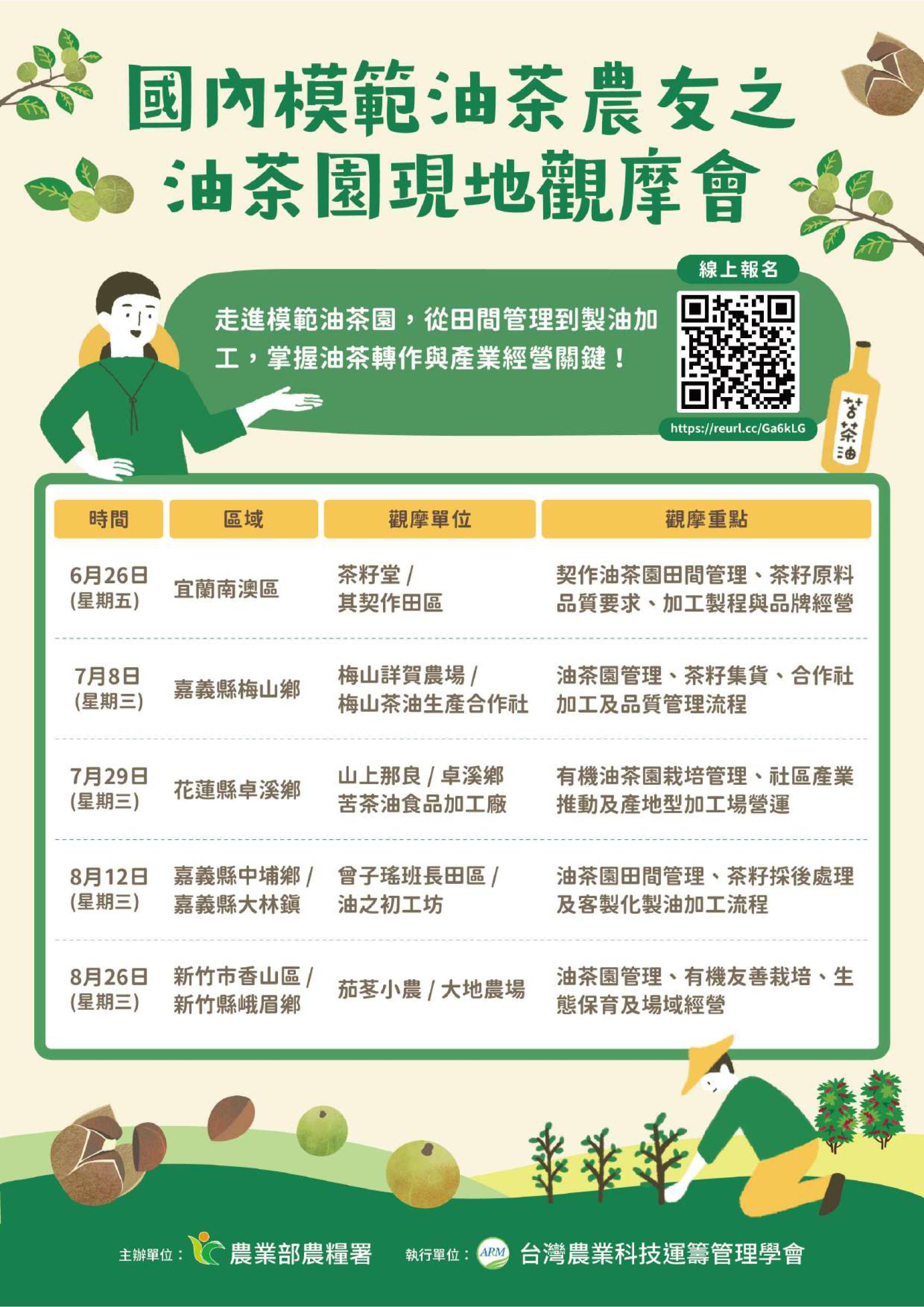 國內模範油茶農友之油茶園現地觀摩會