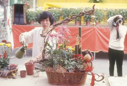 裝飾物在組合盆栽中具有畫龍點睛之功效 