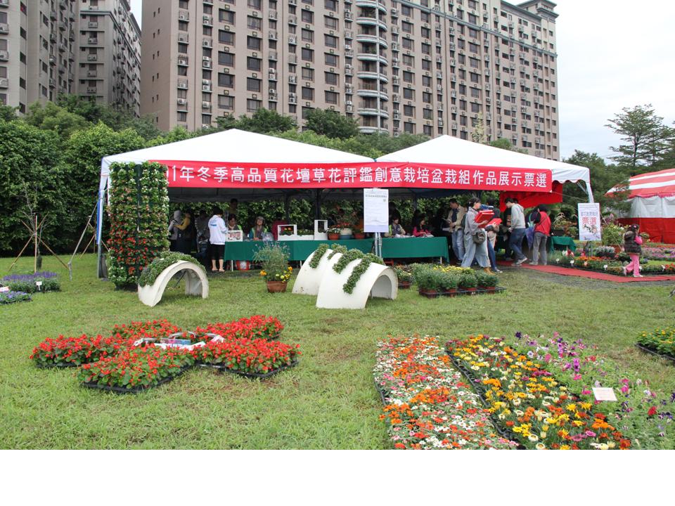花壇草花應用展示。