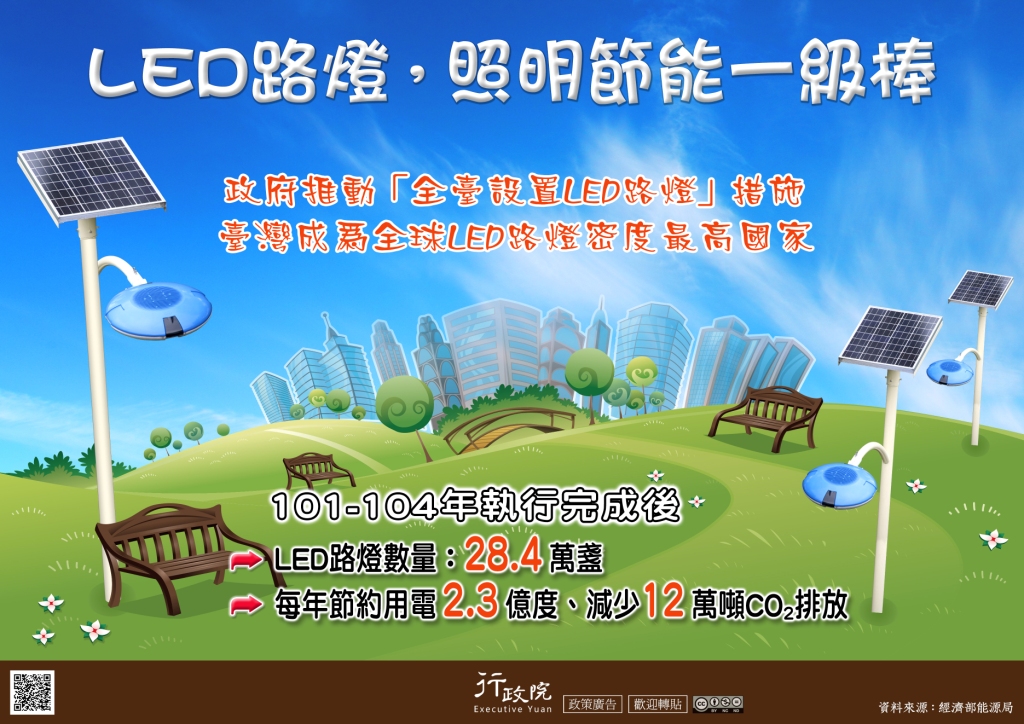 文宣廣告～「LED路燈，照明節能一級棒」