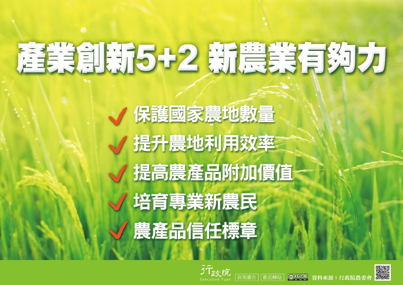 政策文宣廣告～「產業創新5+2 新農業有夠力」