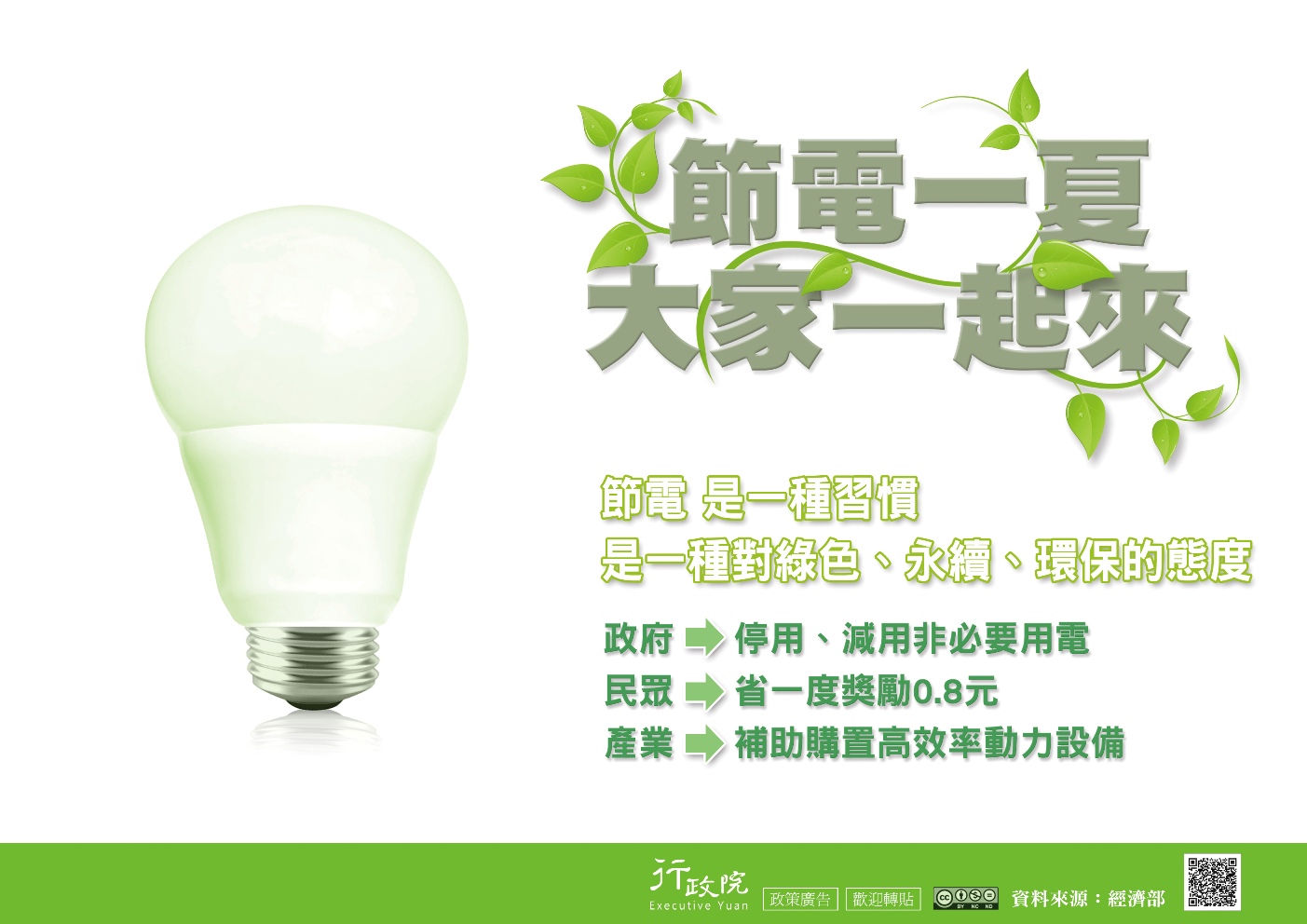 政策文宣廣告～「節電一夏大家一起來」
