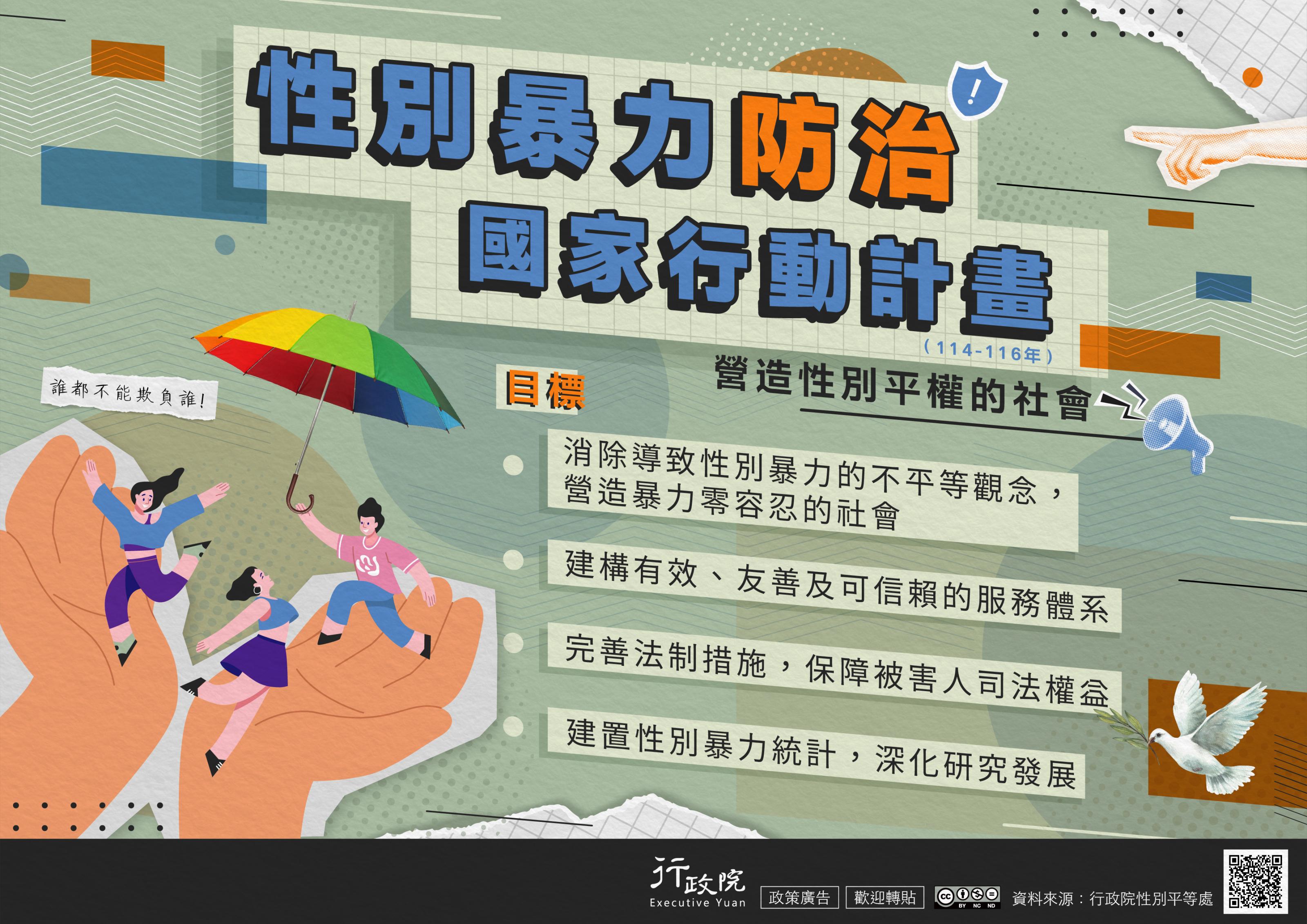 政策宣導~「性別暴力防治國家行動計畫」