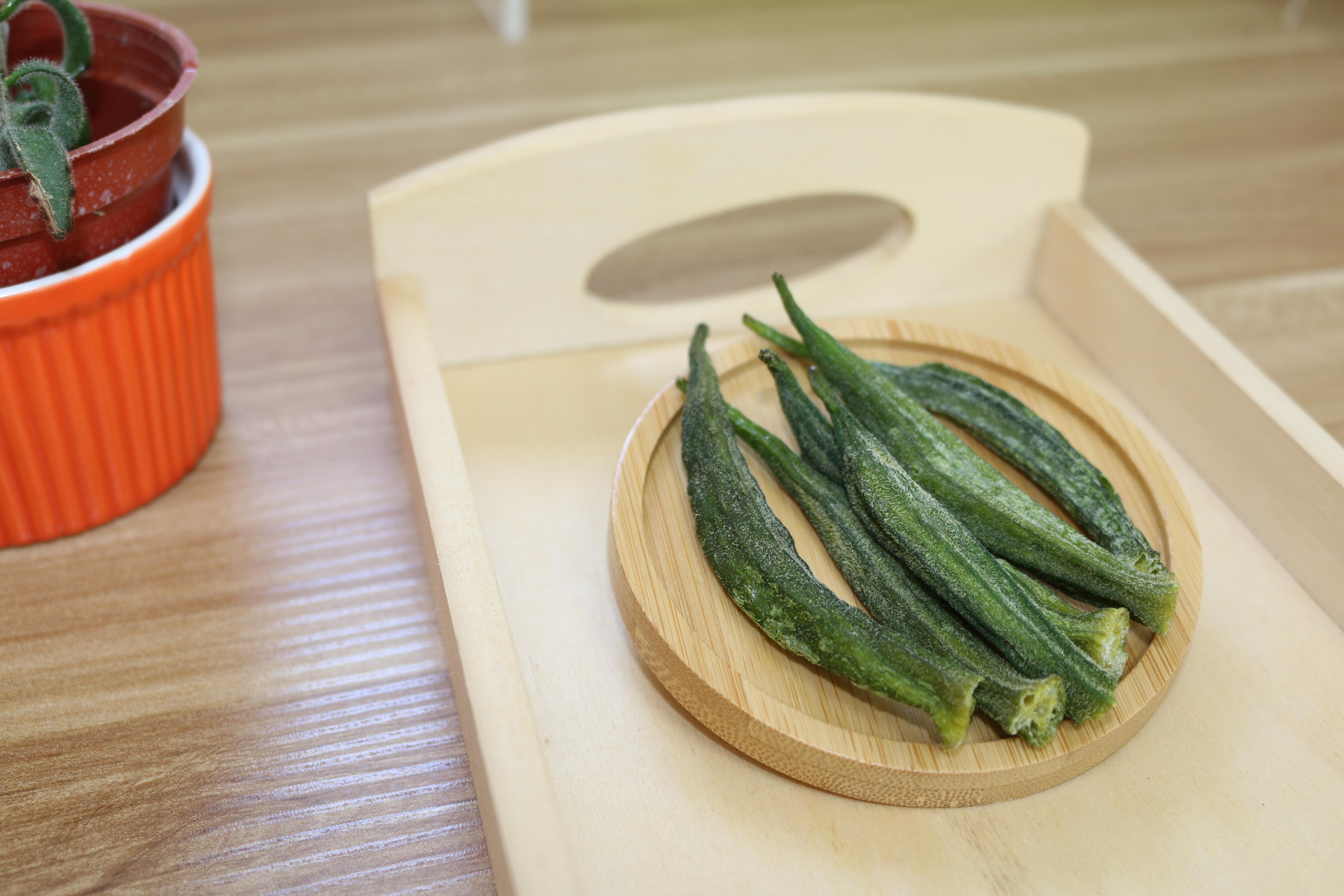 秋葵乾燥產品。