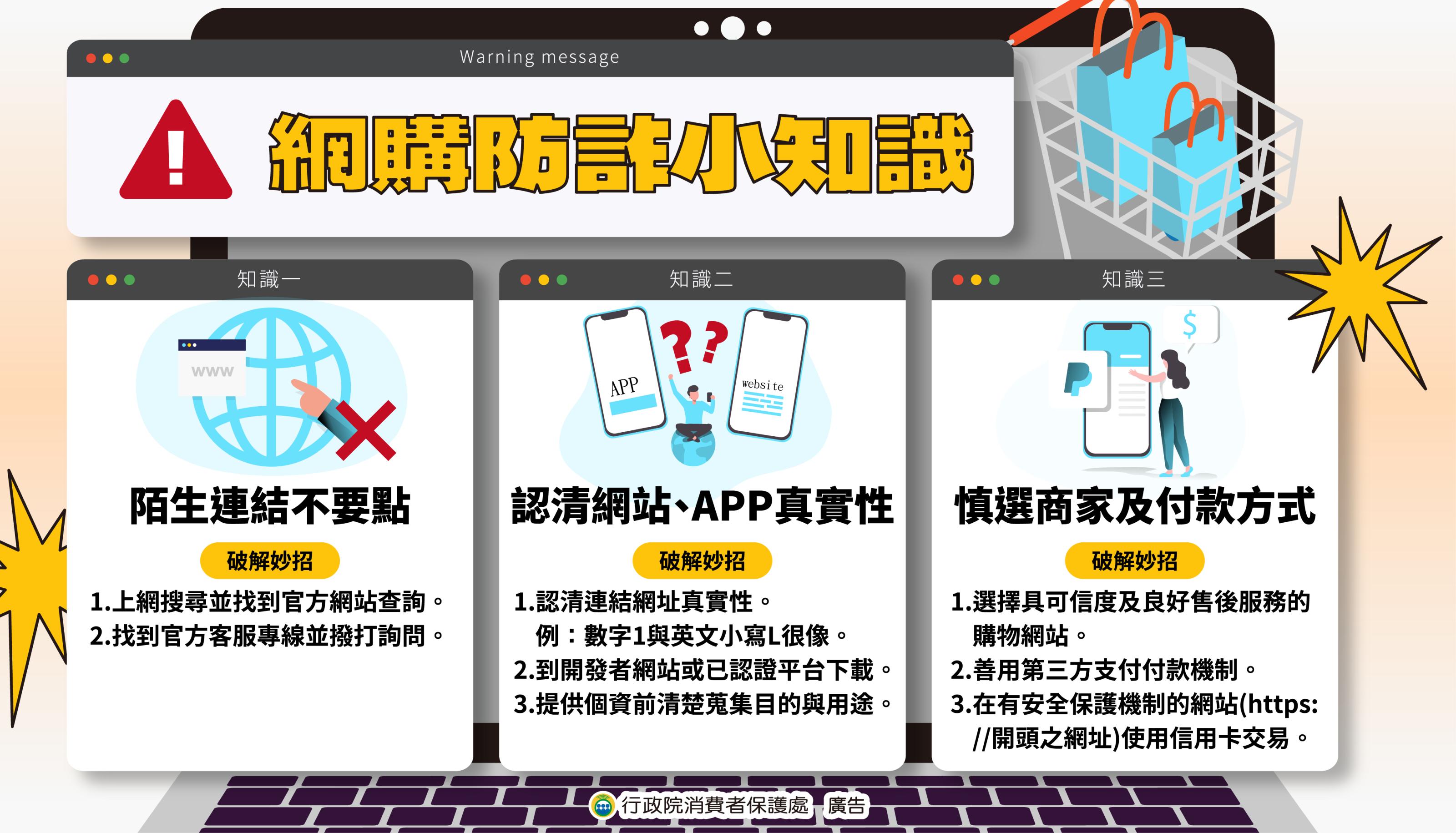 政策宣導~「網購防詐小知識」