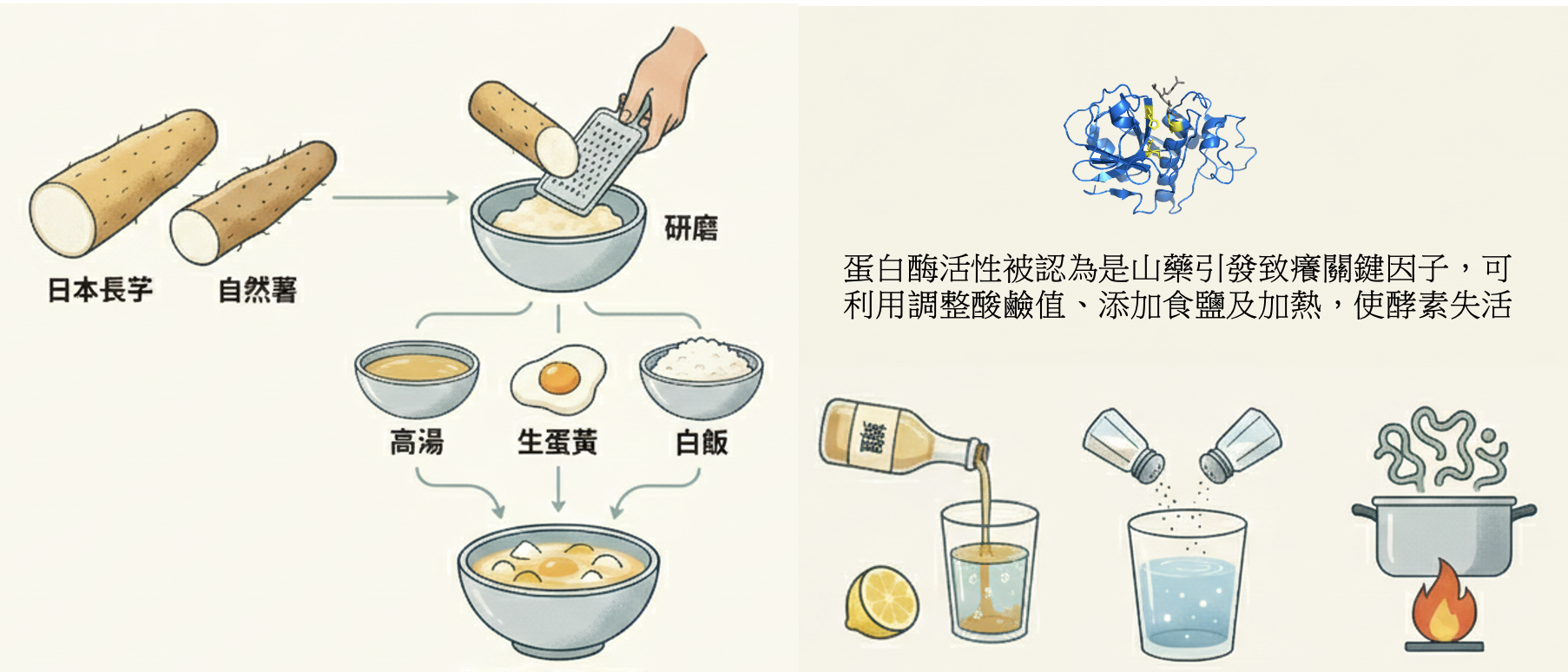 圖5.減少山藥發癢的方法。