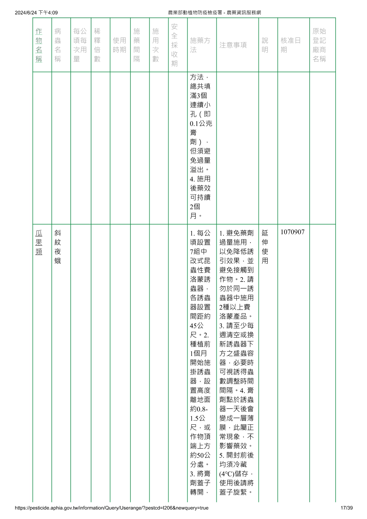 斜紋夜蛾費洛蒙