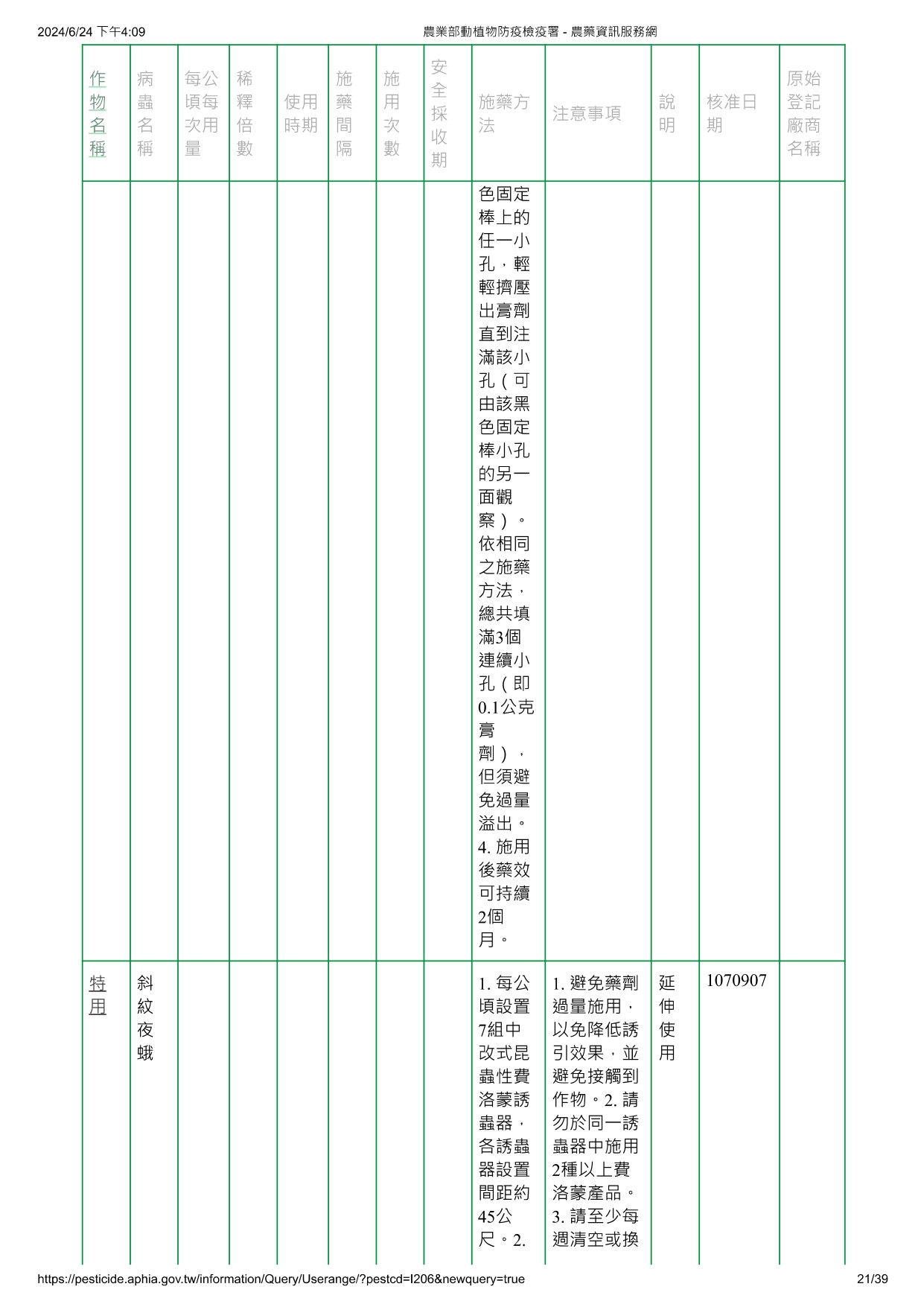 斜紋夜蛾費洛蒙