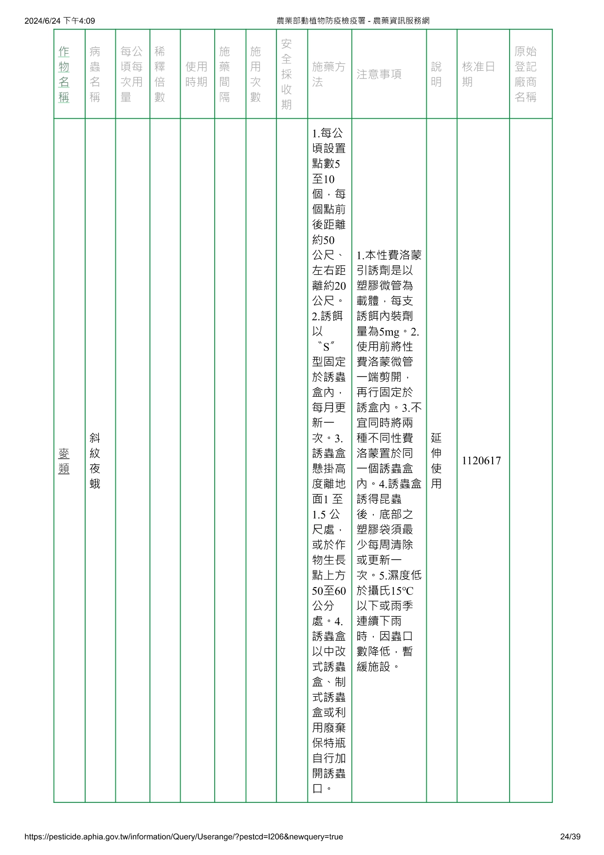 斜紋夜蛾費洛蒙