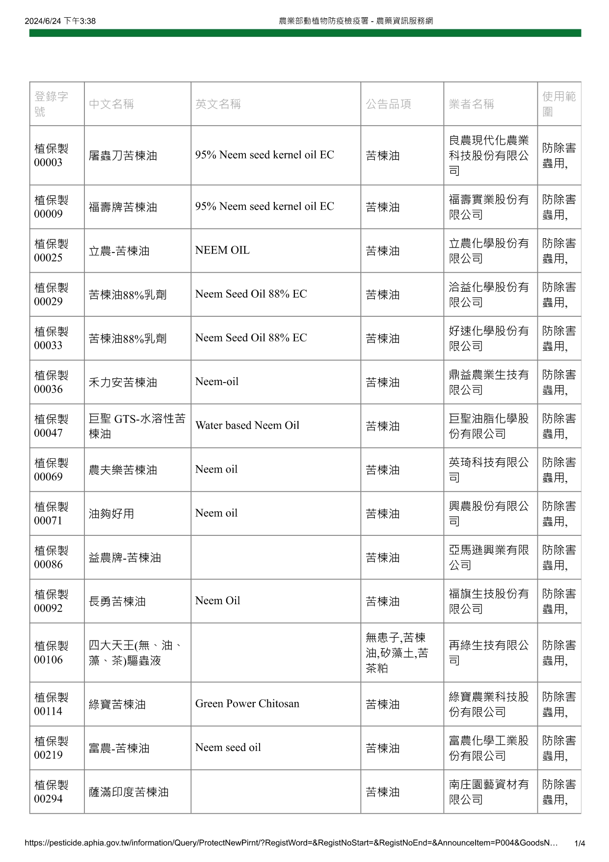 苦楝油