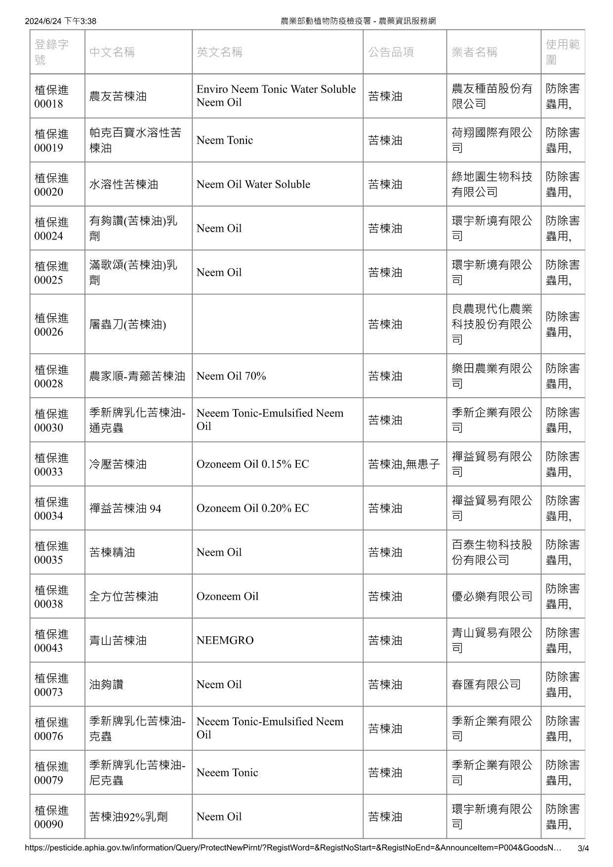 苦楝油