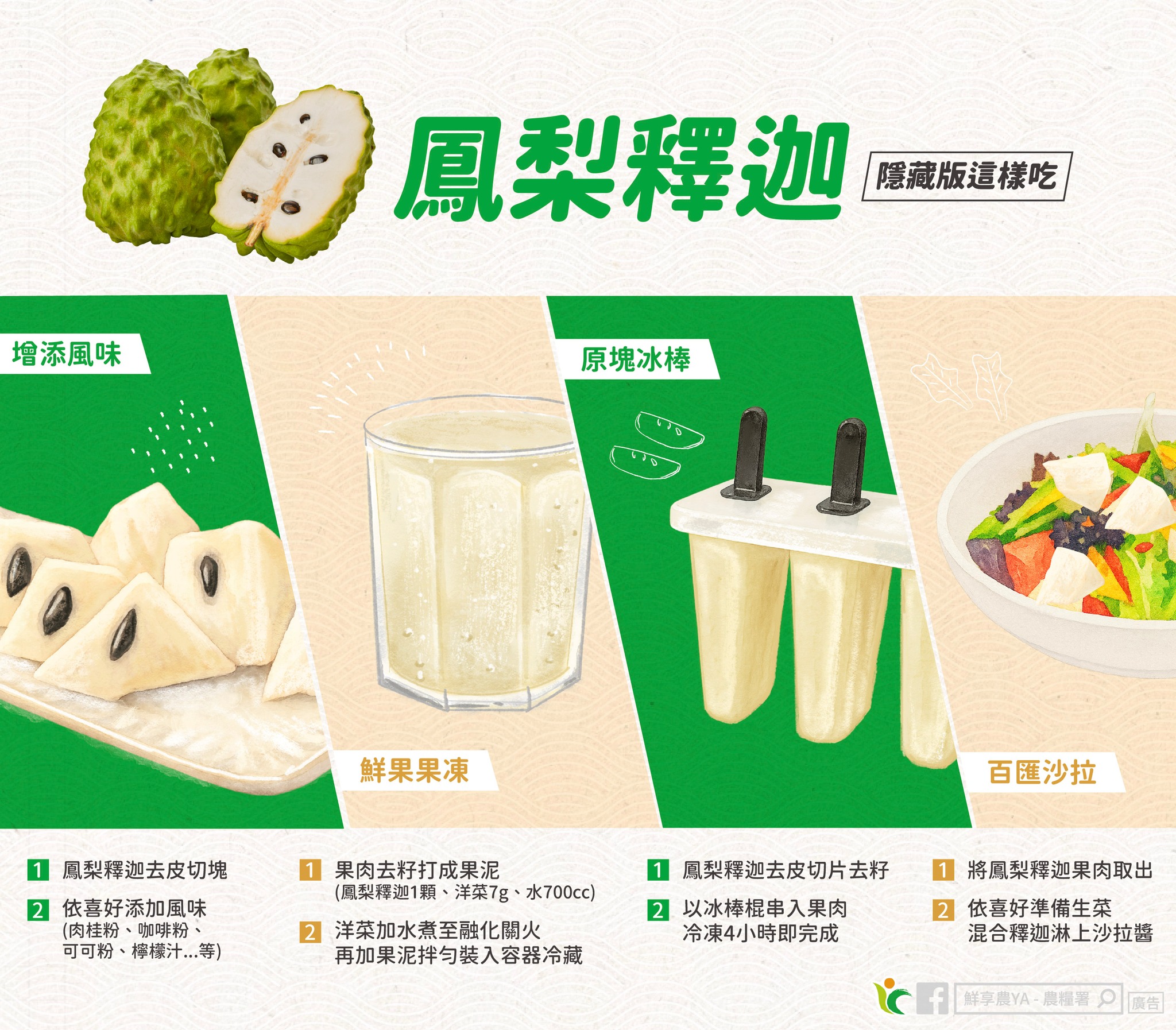 鳳梨釋迦隱藏版這樣吃~