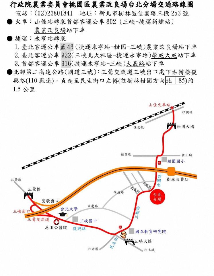 臺北分場路線圖